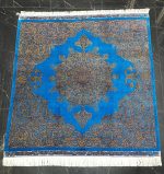 فرش تمام ابریشم مربع قم